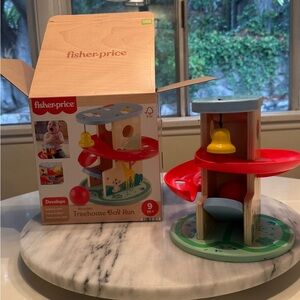 Fisher-Price | Wooden Treehouse Ball Run - infants like new